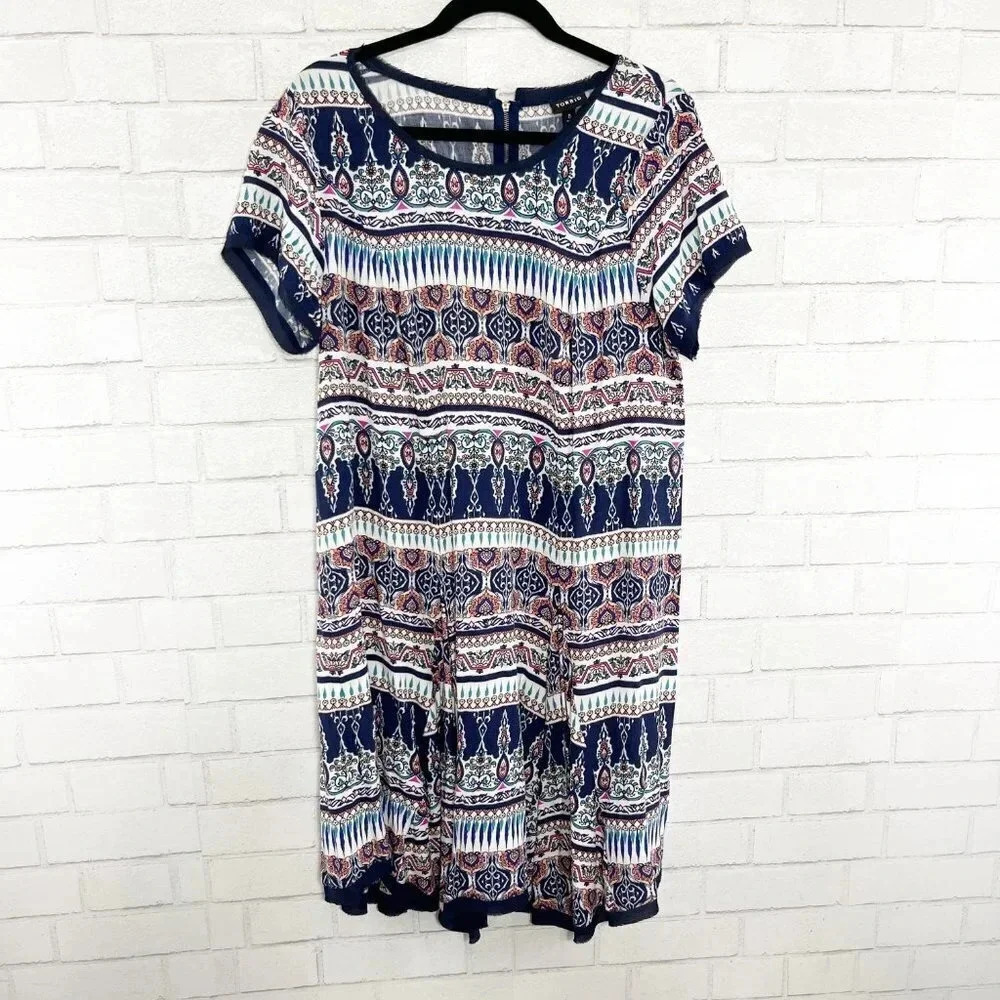 Torrid Multicolor Lightweight Casual Shirt Dress Women's Plus Size 0X